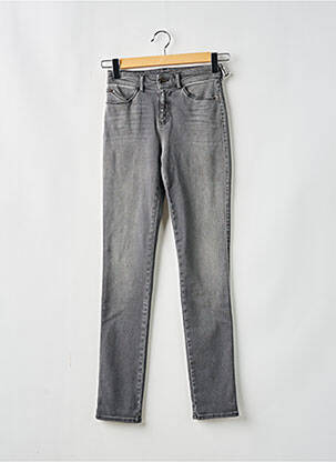 Jeans coupe slim stretch taille haute gris EMPORIO ARMANI femme