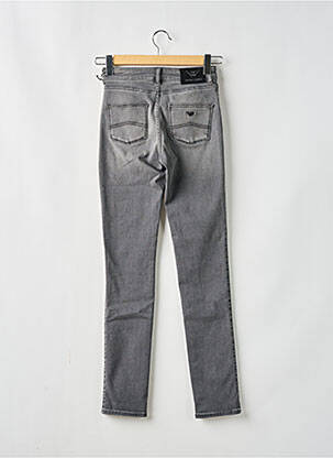 Jeans coupe slim taille haute taille haute gris EMPORIO ARMANI femme