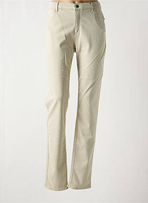 Jeans coupe slim stretch taille normale beige EMPORIO ARMANI femme