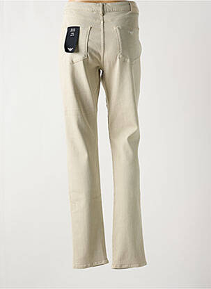 Jeans coupe slim stretch taille normale beige EMPORIO ARMANI femme