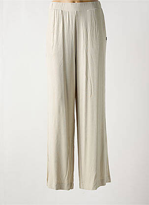 Pantalon large coupe fluide taille haute beige SPORTALM femme