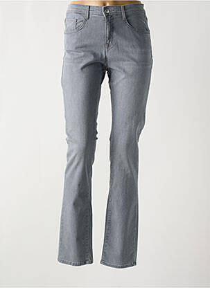 Jeans coupe droite stretch taille normale gris BRAX femme