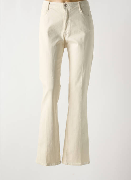 Jeans bootcut beige BRAX pour femme