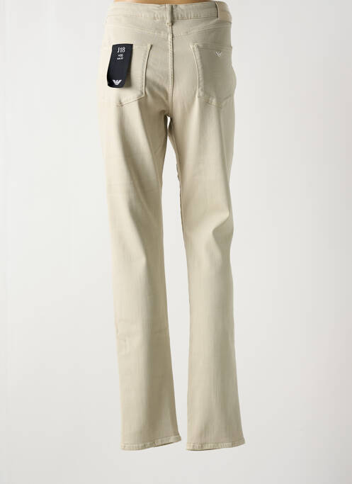 Jeans coupe slim beige EMPORIO ARMANI pour femme