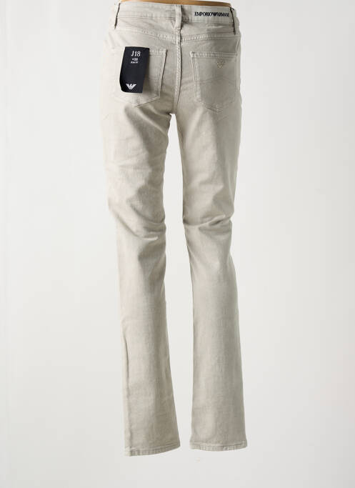 Jeans coupe slim gris EMPORIO ARMANI femme