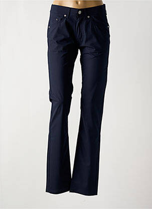 Pantalon droit stretch taille normale bleu KARL LAGERFELD femme