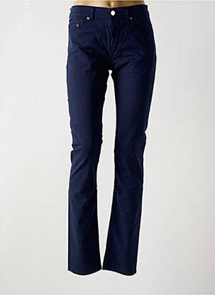 Pantalon droit stretch taille normale bleu KARL LAGERFELD femme