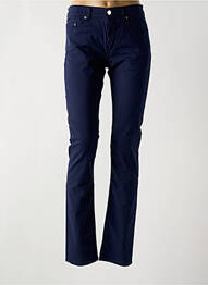 Pantalon droit stretch taille normale bleu KARL LAGERFELD femme