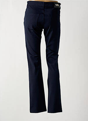 Pantalon droit stretch taille normale bleu KARL LAGERFELD femme