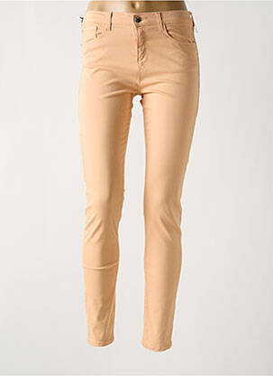 Pantalon slim tissage popeline taille normale orange EMPORIO ARMANI femme