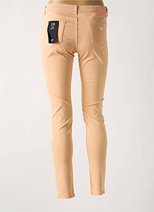 Pantalon slim tissage popeline taille normale orange EMPORIO ARMANI femme