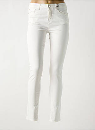 Pantalon slim tissage popeline taille normale blanc EMPORIO ARMANI femme