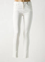 Pantalon slim tissage popeline taille normale blanc EMPORIO ARMANI femme