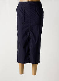 Jupe mi-longue taille à pinces bleu JOSEPH RIBKOFF femme