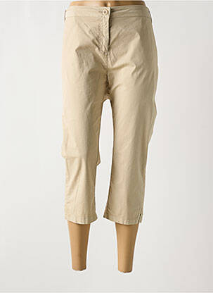 Pantacourt stretch taille normale beige SAINT JAMES femme