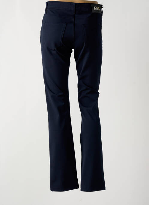 Pantalon droit bleu KARL LAGERFELD pour femme