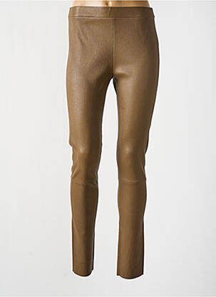 Legging taille élastique marron ESTHEME femme