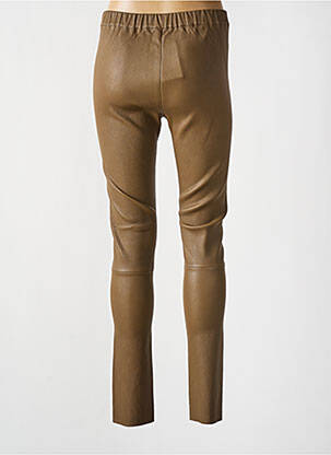 Legging taille élastique marron ESTHEME femme