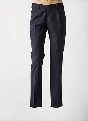 Pantalon slim fermeture zippée sous rabat boutonné noir NINO LORETTI homme