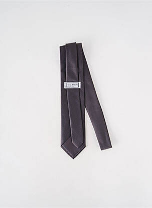 Cravate effet matière satinée gris FABIO MORETTI homme