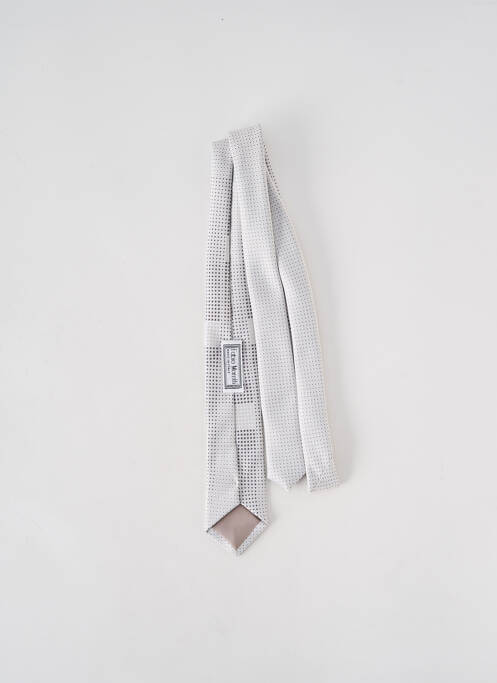 Cravate effet matière satinée gris FABIO MORETTI homme