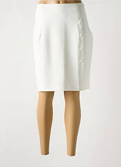 Jupe mi-longue blanc MULTIPLES pour femme seconde vue