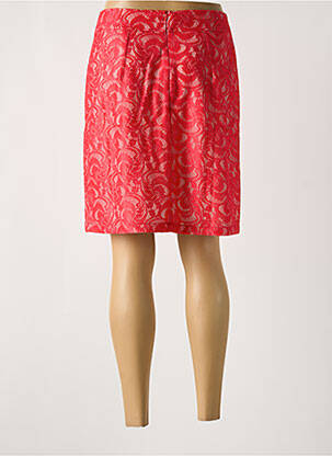 Jupe mi-longue coupe droite rouge MULTIPLES femme