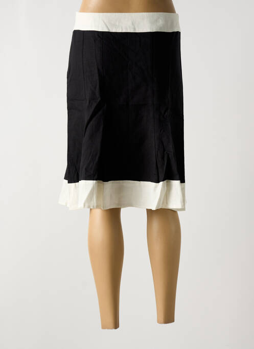 Jupe mi-longue noir MULTIPLES pour femme