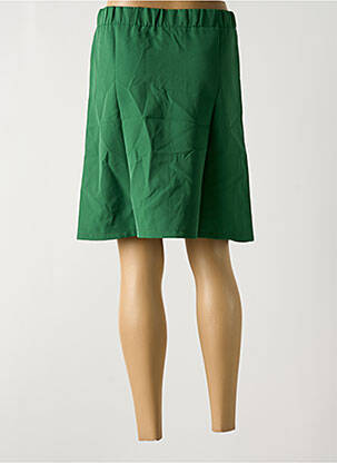 Jupe mi-longue stretch vert MULTIPLES femme