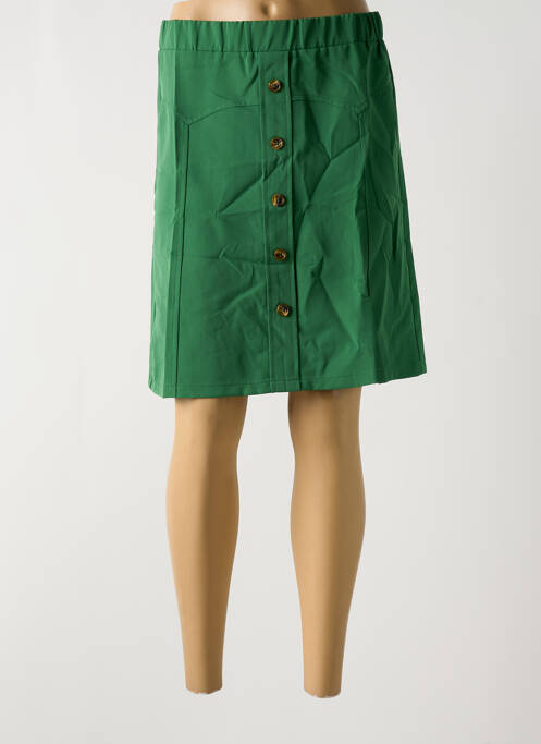 Jupe mi-longue vert MULTIPLES pour femme
