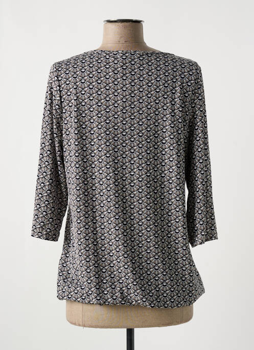Blouse imprimé fantaisie manches 3/4 noir MULTIPLES femme