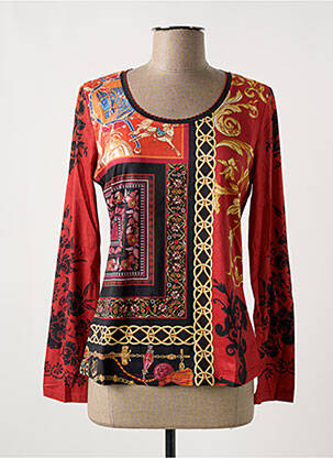 T-shirt manches longues manches longues rouge MULTIPLES femme
