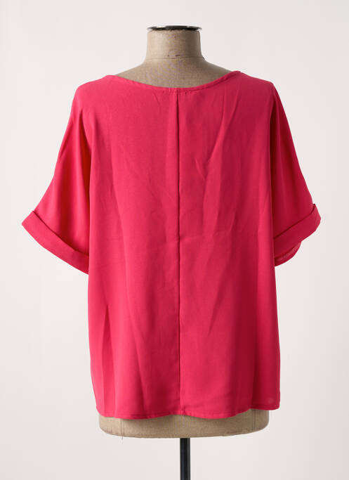 Blouse manches courtes manches courtes rose MULTIPLES femme