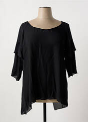 Tunique manches longues noir MULTIPLES pour femme seconde vue