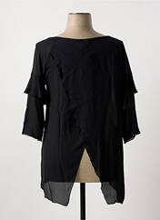 Tunique manches longues noir MULTIPLES pour femme seconde vue