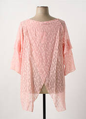 Tunique manches longues rose MULTIPLES pour femme seconde vue