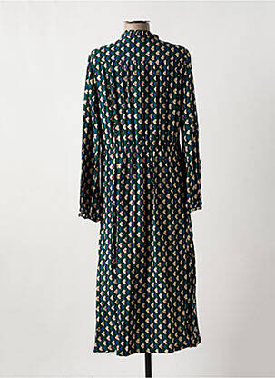 Robe longue manches longues manches longues vert C'EST BEAU LA VIE femme