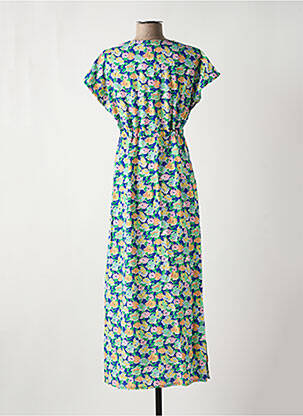 Robe longue manches courtes manches courtes vert C'EST BEAU LA VIE femme