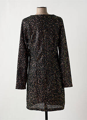 Robe mi-longue manches longues manches longues noir VILA femme