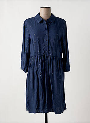 Robe courte coupe évasée manches longues bleu VILA femme