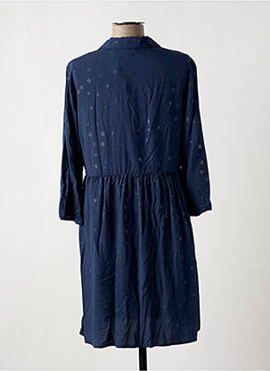 Robe courte coupe évasée manches longues bleu VILA femme