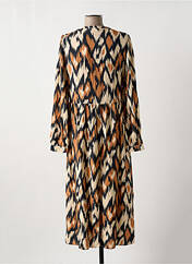 Robe mi-longue marron C'EST BEAU LA VIE pour femme seconde vue