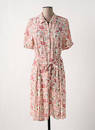 Robe mi-longue orange C'EST BEAU LA VIE pour femme