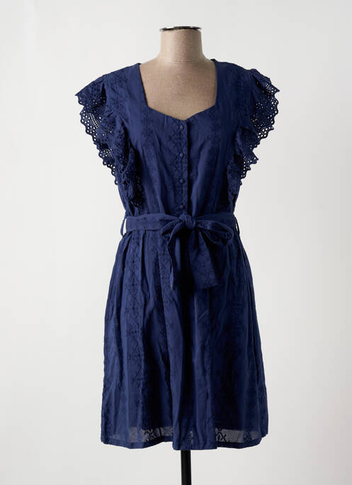 Robe courte bleu C'EST BEAU LA VIE pour femme