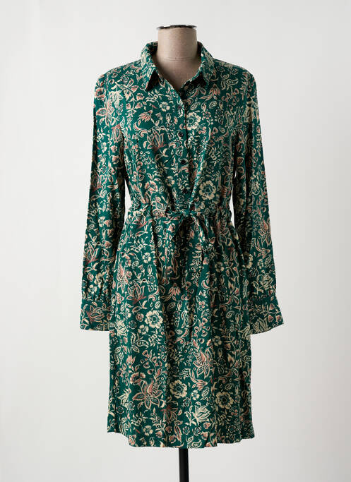 Robe mi-longue vert C'EST BEAU LA VIE pour femme