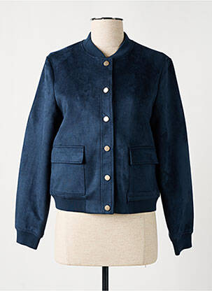 Veste casual poches bleu C'EST BEAU LA VIE femme