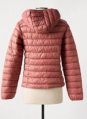 Doudoune poches a capuche rose C'EST BEAU LA VIE femme