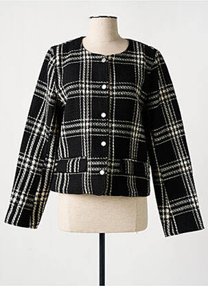 Veste casual col rond noir VILA ROUGE femme