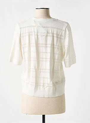 Gilet manches courtes coupe droite blanc ESPRIT femme
