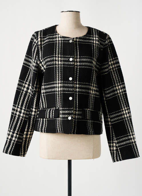 Veste casual col rond noir VILA ROUGE femme